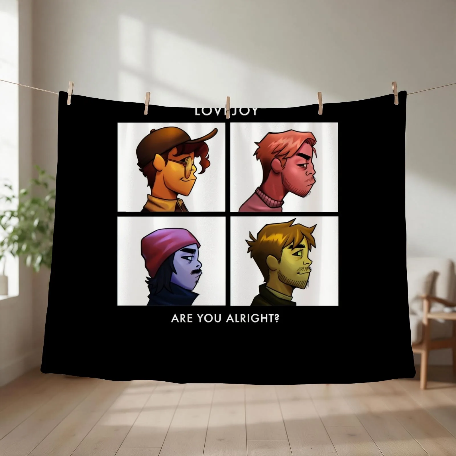 lovejoy band tshirt - lovejoy band hoodies - lovejoy band sticker Throw Blanket