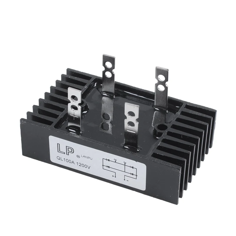 100Amp 1200Volts 4 Pins 1 Phase Diode Bridge Rectifier QL100 Type-DTD2
