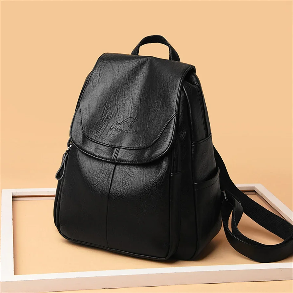 2024 Luxury Brand Women Backpack High Quality Leather Backpacks Travel Backpack Fashion School Bags for Girls mochila feminina