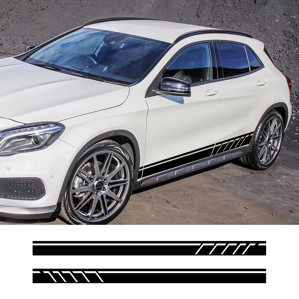 Car Stickers For Mercedes Benz GLA GLA45 GLA180 GLA200 GLA220 GLA250 X156 H247 AMG Sport Stripes Vinyl Decals Auto Accessories