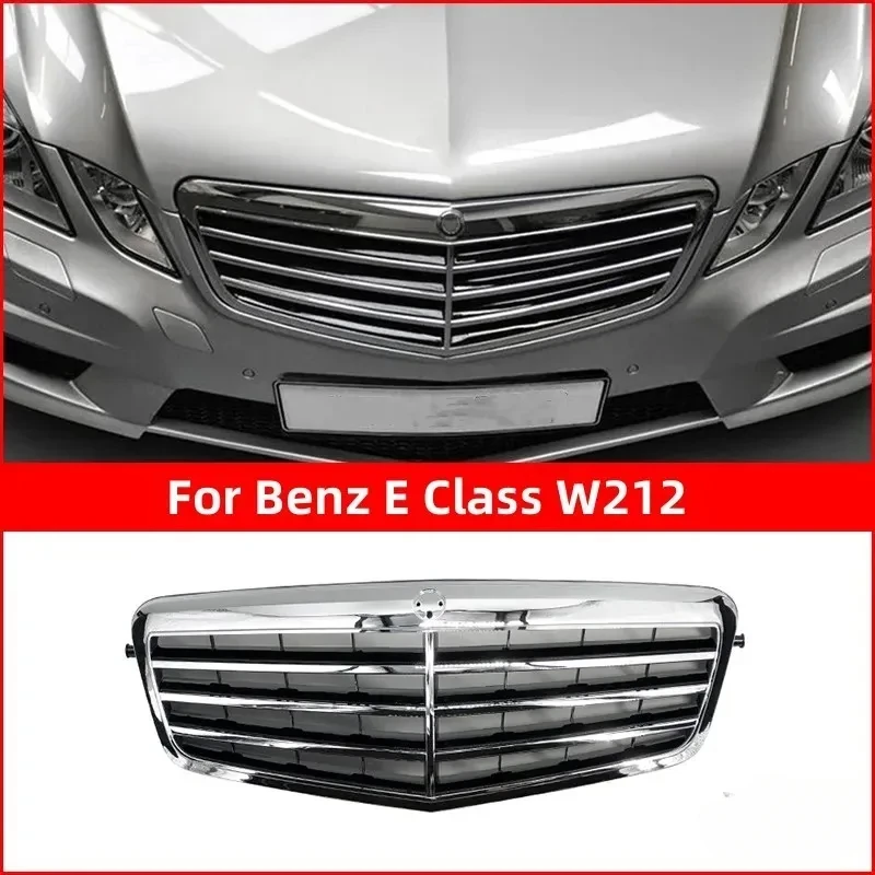 

Front Grille Replacement For Mercedes Benz E Class W212 2009-2015 Three Bars Racing Grills Air intake grille modification