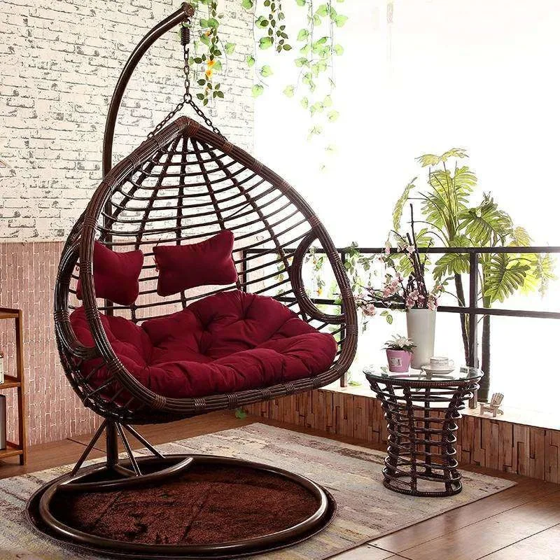 Double Bird's Nest Hanging Basket Rattan Chair Indoor Hanging Chair Swing Leisure Hanging Basket Chair Outdoor