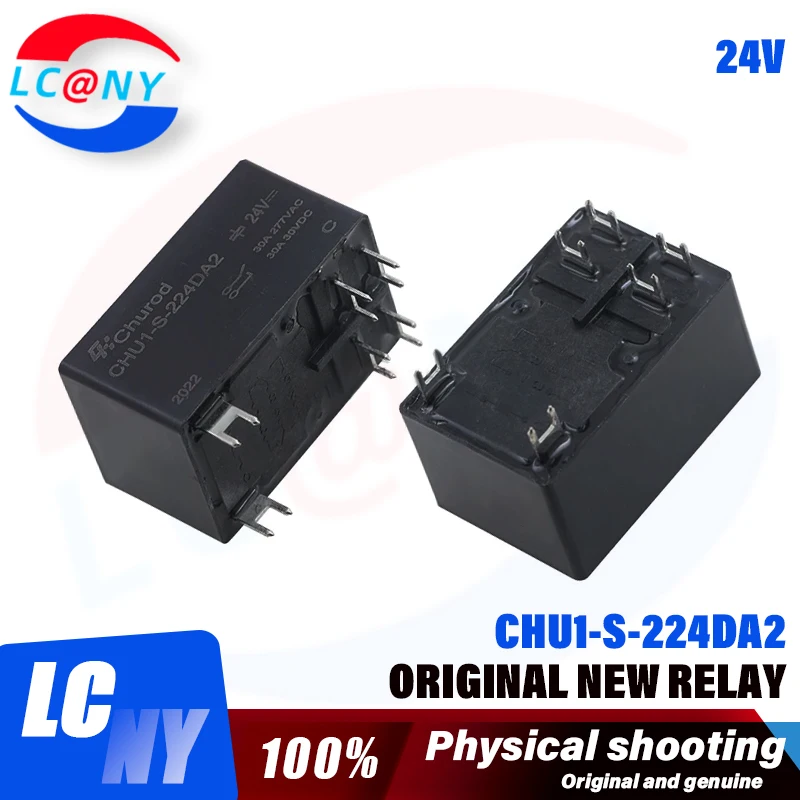 New Original Churod CHU1-S-224DA2 24V 6PIN 30A replaceable T92S7D12-24 24VDC power relay CHU1-S-224DA2