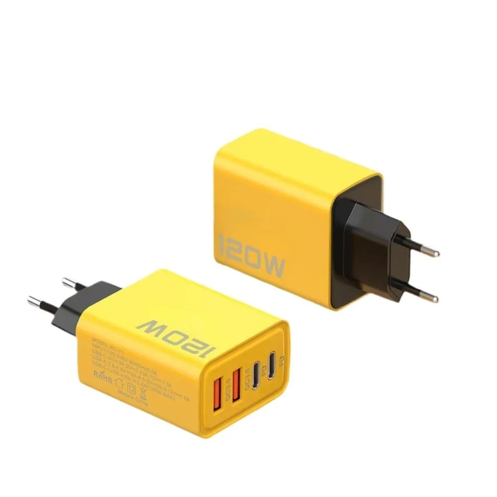 Nuovo adattatore multiporta tipo C Spina UE/Spina americana Caricatore mobile USB Multi-interfaccia 2A 12W Testa di ricarica intelligente