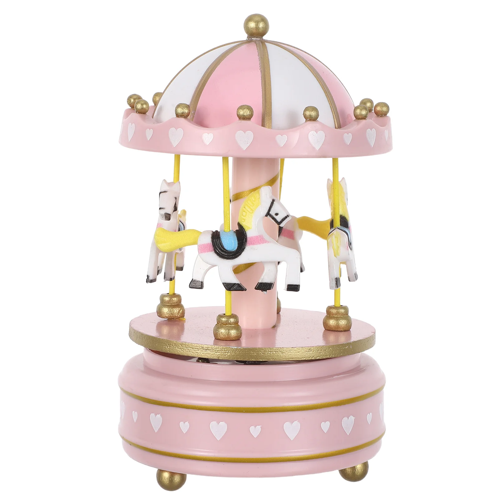 

Rotating Music Carousel -Up Holiday Musical Box Christmas Birthday Present For Festive Tabletop Decoration -