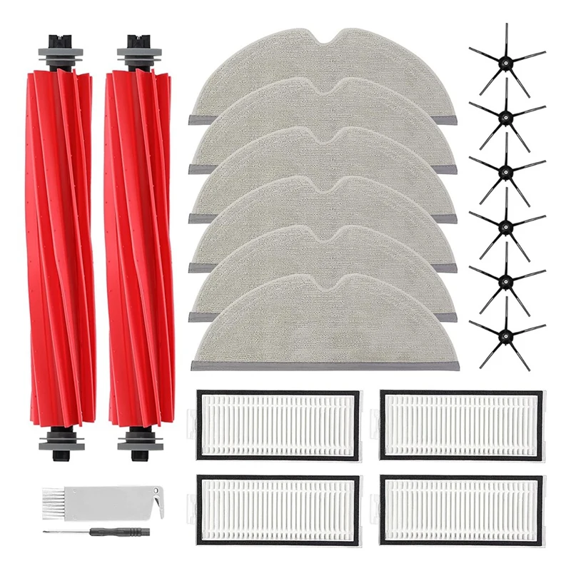 

Сменный комплект аксессуаров, совместимый с роботом-пылесосом Roborock Q7 / Q7+ / Q7 Max / Q7 Max+, основная щетка, тканевые подушечки для швабры