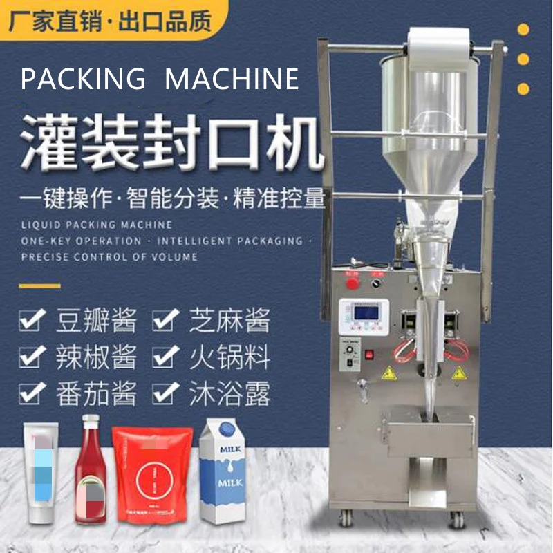 

Commercial Pneumatic Paste Liquid Packaging Machine Stainless Steel Pneumatic Multi-Functional Filling Packaging Machine