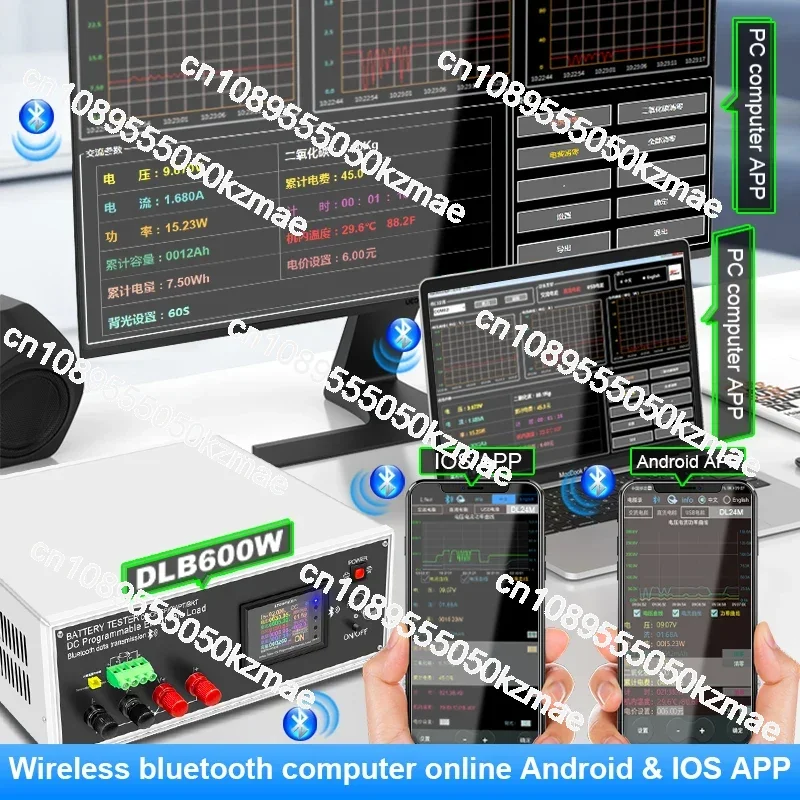 Battery Tester 200V 40A DLB-1200W Multifunction Direct Current Electronic Load Discharger Support PC Online Software Control