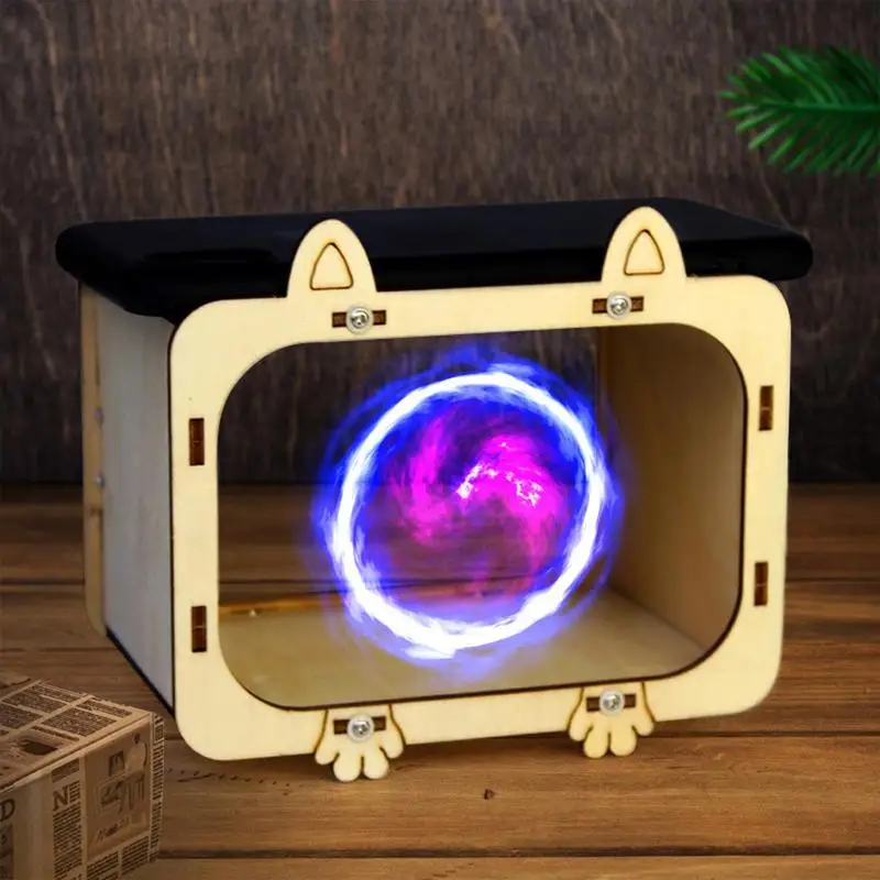 

Mobile Phone Projector Wooden Mini DIY Cardboard Home Cinema Theater Mobile Smartphone Hologram Display Stands Projector