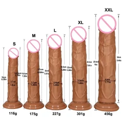 Gros gode en silicone souple à double couche pour hommes et femmes, fausse longue bite réaliste, pénis, plug anal, jouets sexuels pour adultes, masseur vaginal et anal