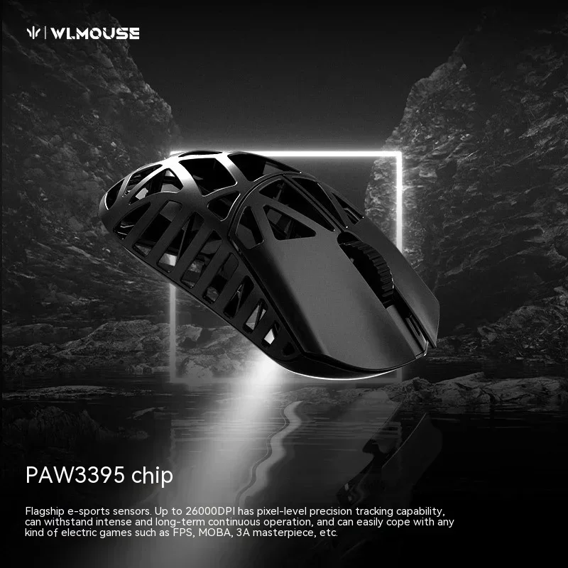 Imagem -02 - Wlmouse-beastx Dual Mode Wireless Gaming Mouse Peso Leve Rgb Paw3395 Acessório Gamer Computador pc Presente