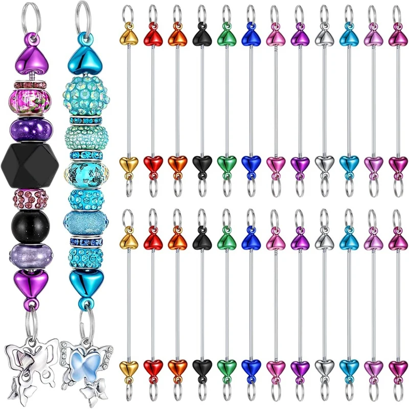 

NEW_24 шт., брелки из бисера, объемные аксессуары для изготовления брелков своими руками B