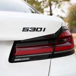 سيارة 3D ABS الجذع رسائل شارة شعار شارة ملصق ملصق لسيارات BMW 5 series 520i 525i 528i 530i 535i 540i E39 E60 E61 F10 F11 G30 أفضل 6 سيارات مبيعات مع 5 أحرف - No3