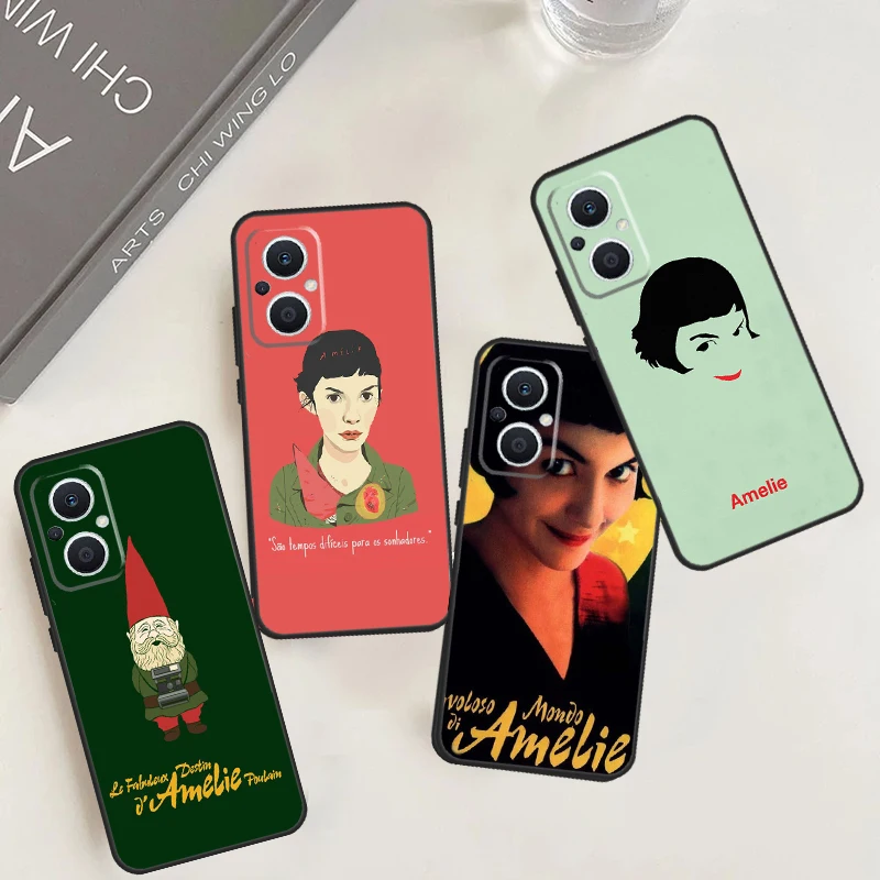 Постер Amelie классический французский фильм женский для OPPO Reno 8T 4 5 6 8 7 Lite 4Z 5Z 10 Pro OPPO Find X2 X5 Lite X3 Neo X6 Pro Чехол