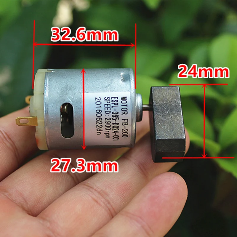 Mini RS-365 27mm Strong Vibration Motor Micro Electric DC 12V 18V 24V Eccentric Vibrator for DIY Toy Massager Feeder