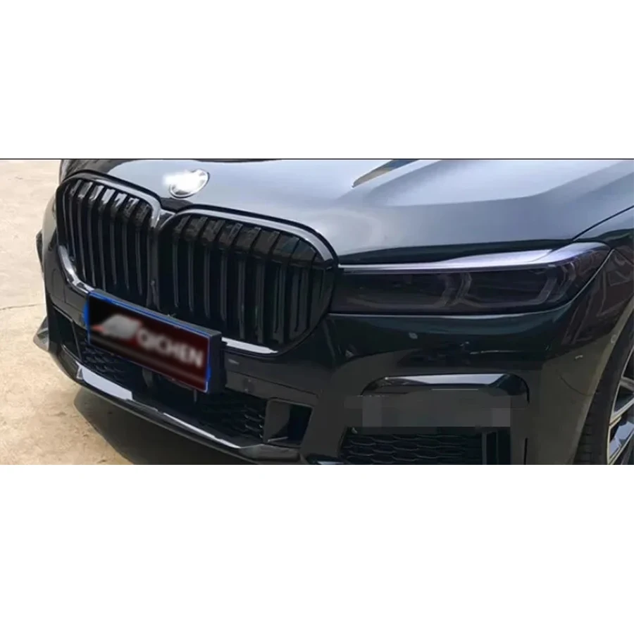 

For BMW 7 Series G11 G12 730i 740i 2020+ Kidney Grille Glossy Black ABS Color Plastic Front Bumper Auto Decor Grill body kit