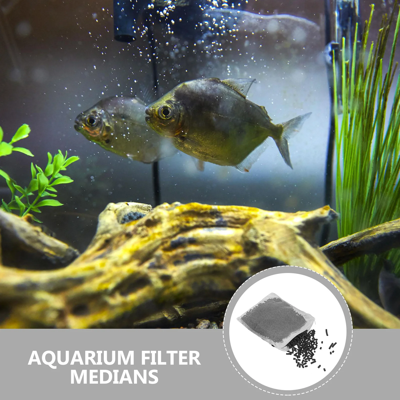 

2pcs Activated Carbon Filter Media For Aquarium Fish Tank Purifying Supply Replacement Compatible With Mini Home Tanks Turtle