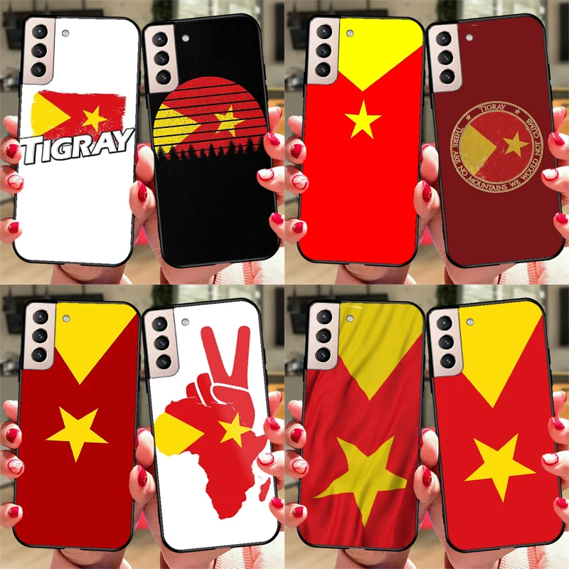 Tigray Flag Case For Samsung Galaxy S23 Ultra Note 20 10 S9 S10 Plus S20 S21 FE S22 Ultra Phone Cover