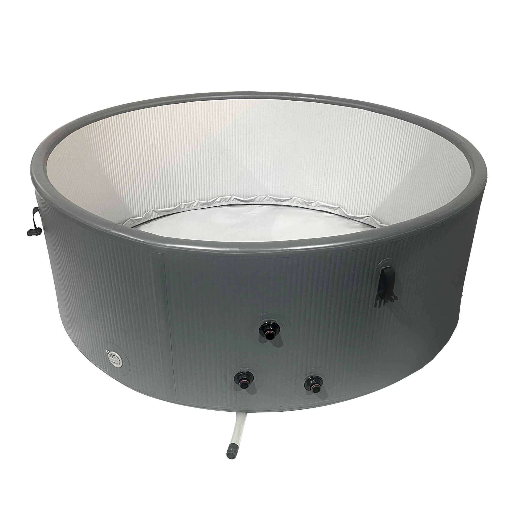 Factory Wholesale Drop Stitch Inflatable Whirlpool Spa Tub with Pump for Outdoor Hot Bath Sport Recovery Home Use