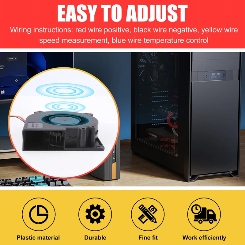 더블 볼 베어링 냉각 송풍기 선풍기, PWM 기능, X1, P1 용, 12032 DC 12V, 4 핀