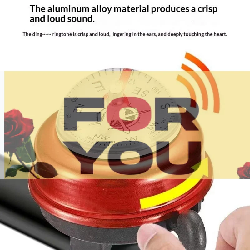 【OD】Bicycle Bell Aluminum Alloy Bike Handlebar Bell Ring Mountain Road Cycling Safety Warning Bicycle Horn Cycling Accessories