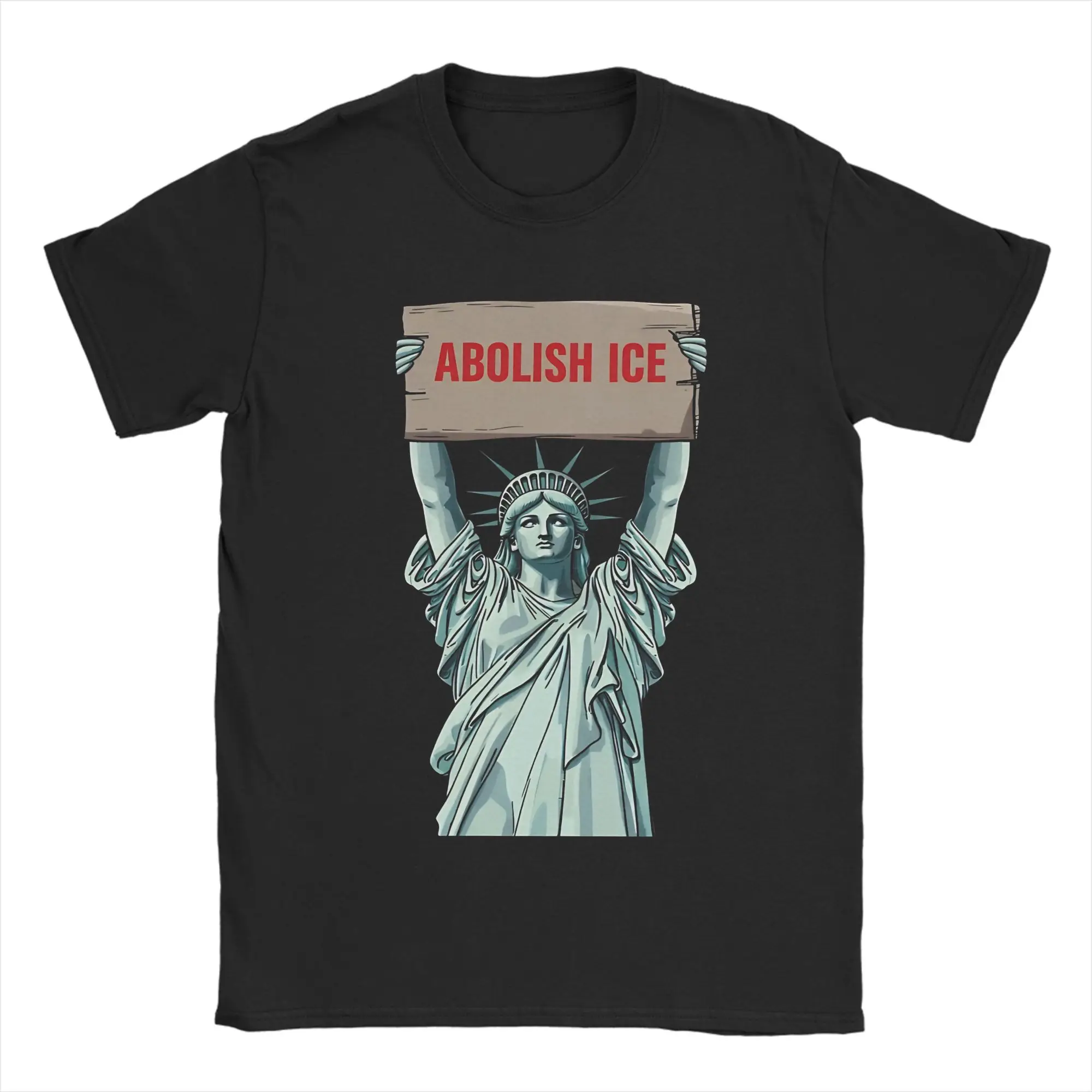 Harajuku T-Shirt Summer Abolish Ice Hipster T-Shirts  100 Cotton Tshirt for Couple Y2K Retro Design Short Sleeve Top Tees