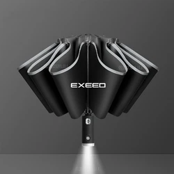 Car Automatic Folding Windproof Sunshade Umbrella For Chery Exeed TXL TX VX LX 2021 2022 2023 2024 Auto interior Accessories