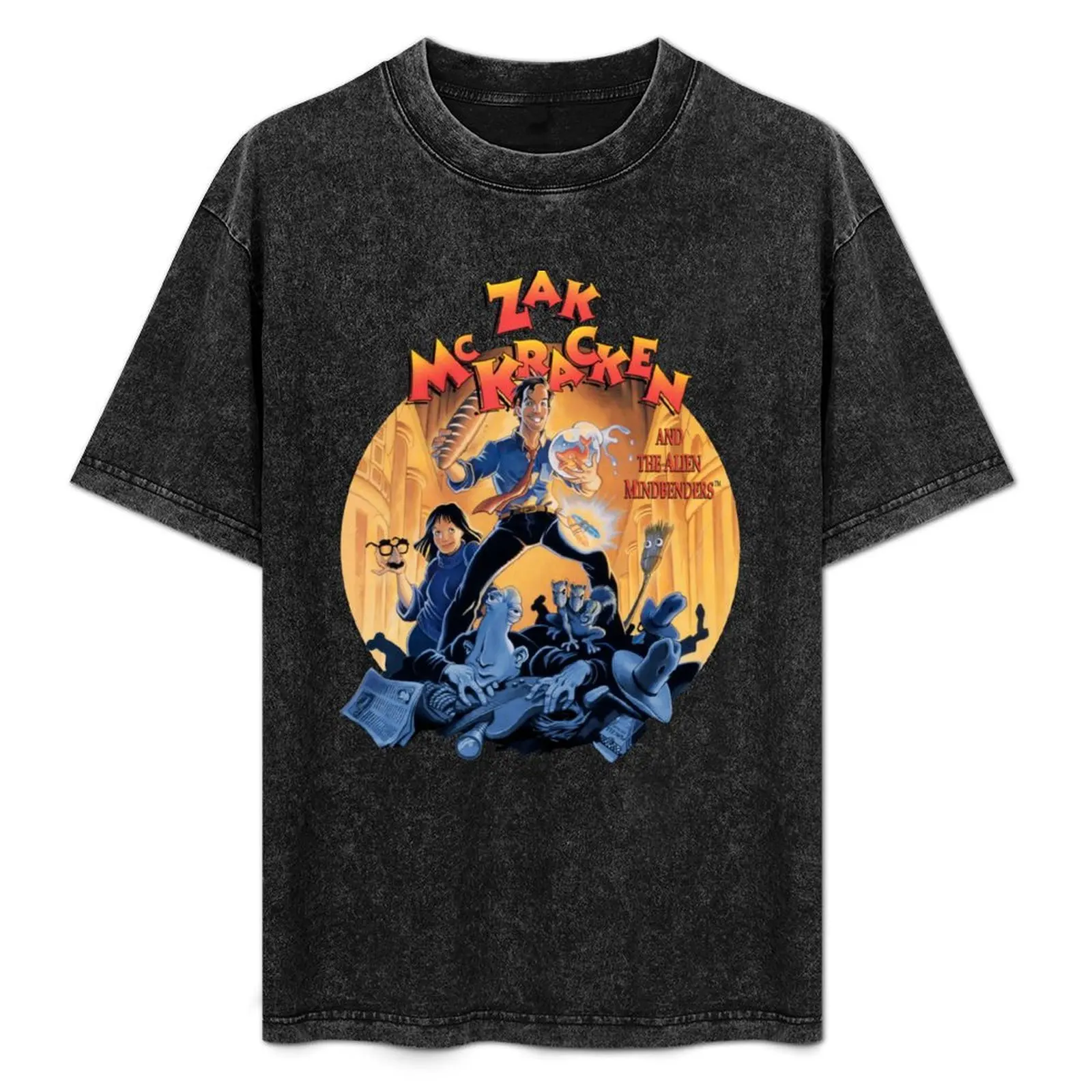 

Zak McKracken cutout T-Shirt Soft Touch Basic Cotton T-Shirt