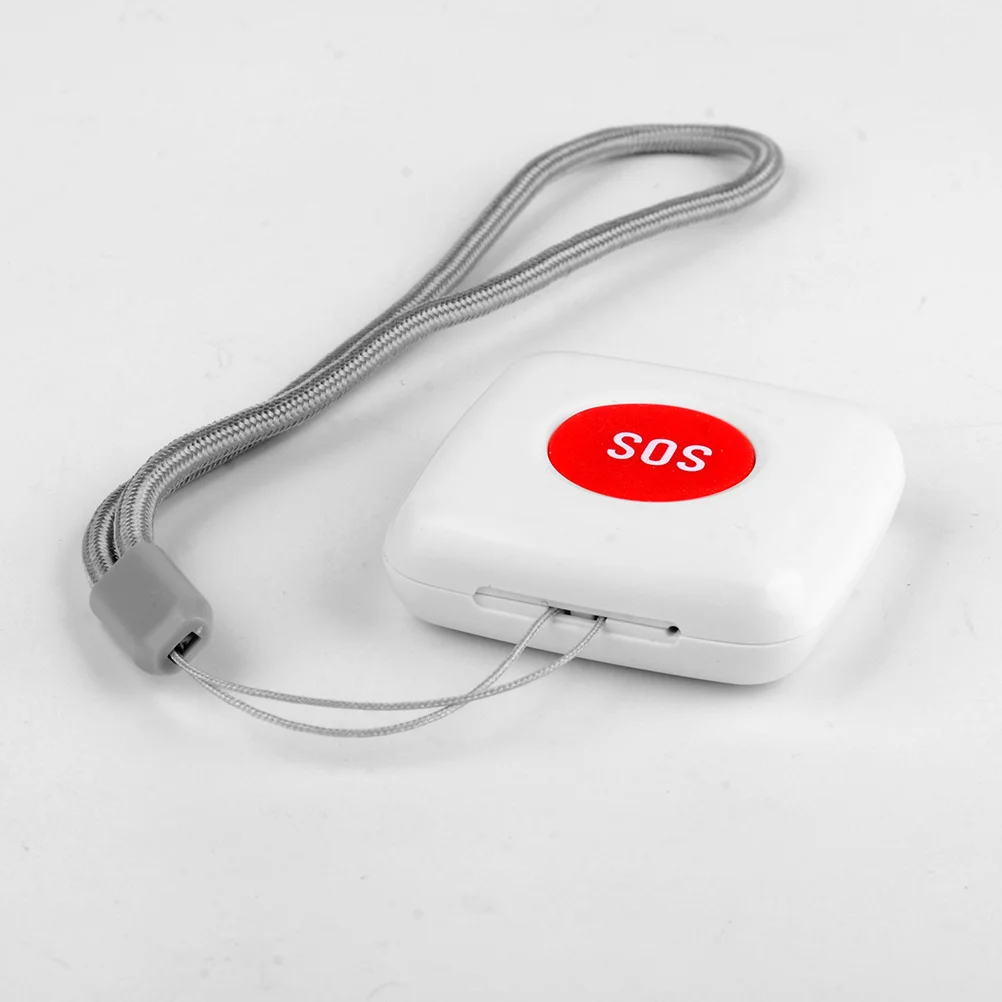 

Sos Emergency Button Wireless Remote Call Pendant for Caregiver Alert Fall Alarm Smart Home Linkage White Sos Emergency Button