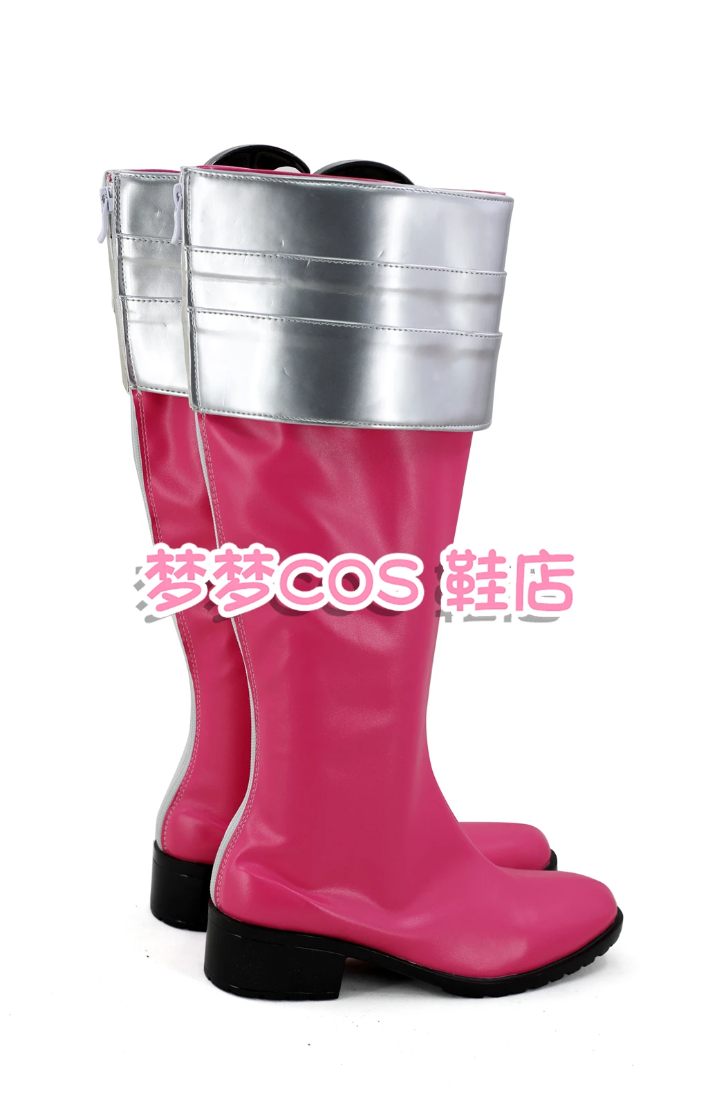 Super Sentai Kaizouku Sentai Gokaiger Gokai, zapatos de disfraz rosa para Cosplay, botas para fiesta de carnaval y Halloween, botas hechas a mano
