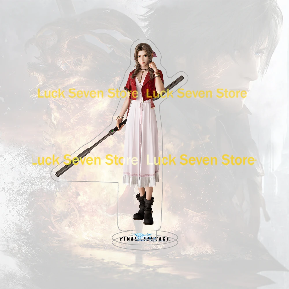 Final Fantasy VII FF7 Acrylic Stand Figure Zangan Barret Luneth Aerith Reeve Bugenhagen Marlene Elmyra Cid Acrylic Keychain Gift