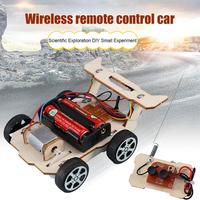 DIY Remote Control Racing Car Model Technology Handmade Materials Children's Science Experiment Set Wooden Plastic