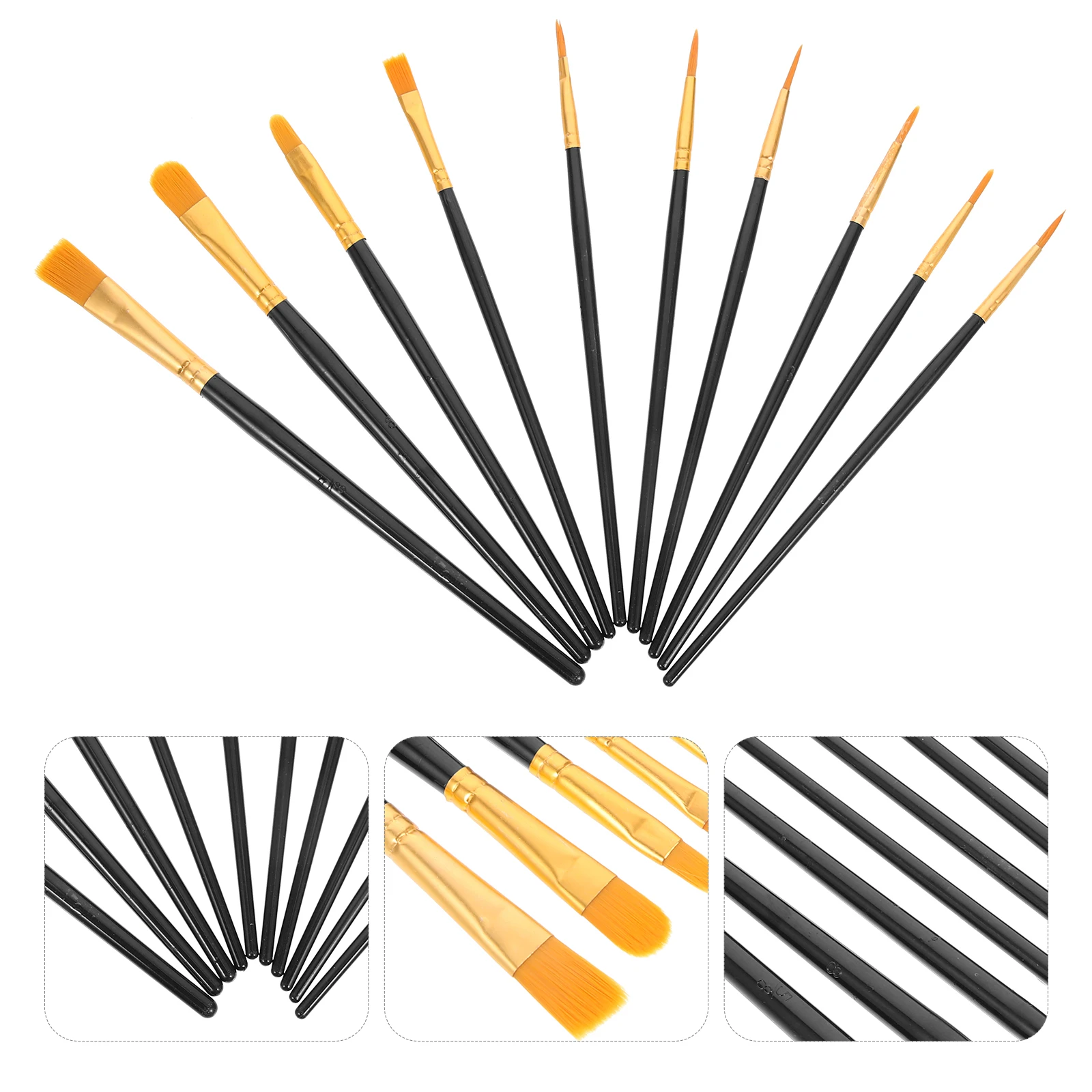 

20pcs Oil Painting Brush Set Nylon Paint Brushes For Acrylic Watercolor Gouache Kids Art Student Multi-Use Hand Painting Tools