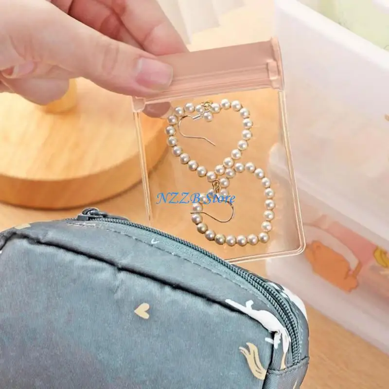 

T21F набор из 10 элегантных ювелирных мешочков в влажности для украшения для ювелирных изделий прозрачная сумка для хранения для