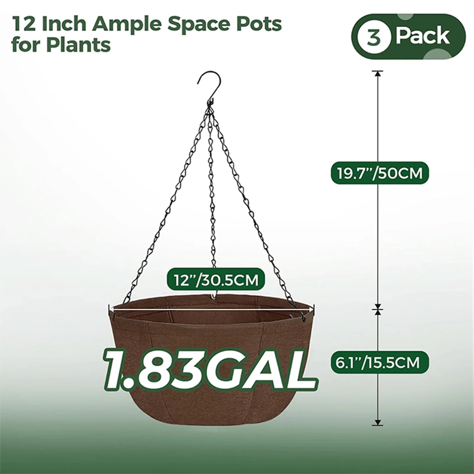 

Круглые подвесные цветочные горшки, устойчивые к атмосферным воздействиям и прочные горшки для растений для сада, домашнего декора крыльца