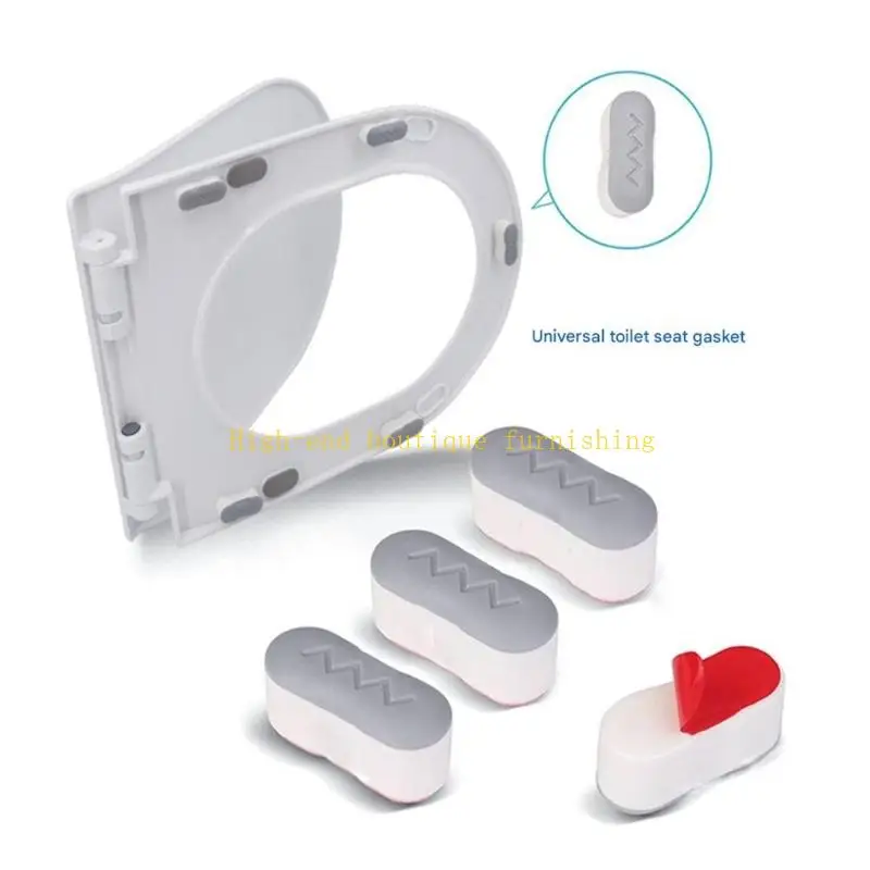 L9NB 8pieces Plastic Commode Bumpers Gaps Fillers For Quiet Seating Experience