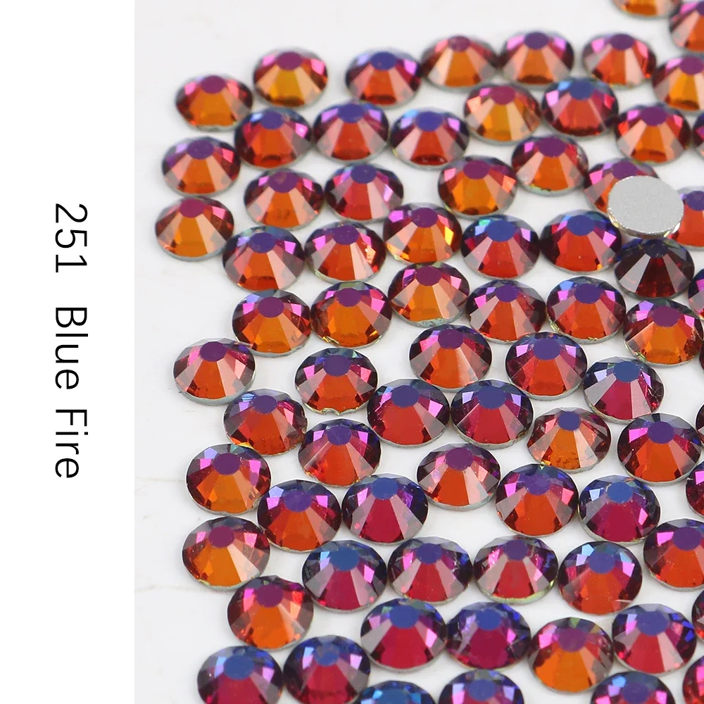 SS6 SS10 SS16 SS20 SS30 Crystal AB Flat Back Rhinestones Non Hot Fix Strass Nail Glitters Garment Stone DIY Craft Decoration