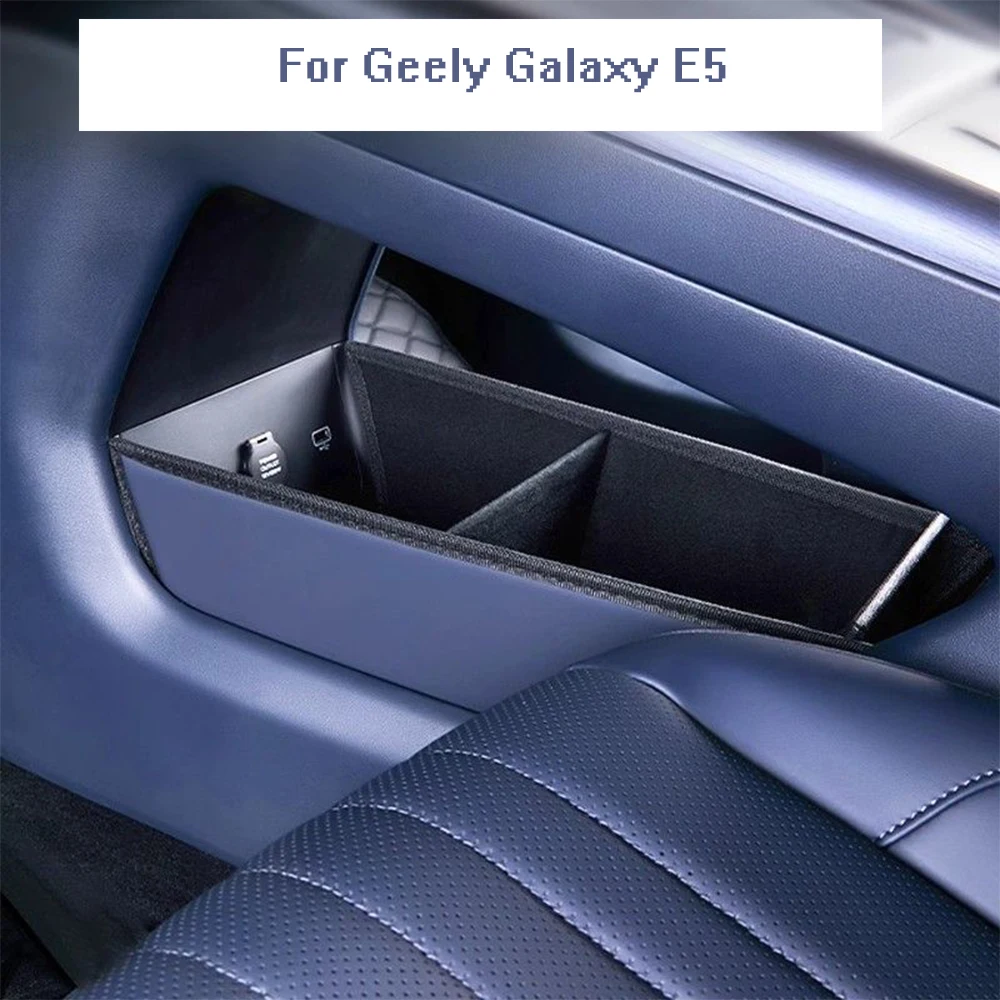 

Leather For Geely Galaxy E5 2024 2025 Car Central Control lower Storage Box Storage Tool Auto Anti-dirty Pad Accessories