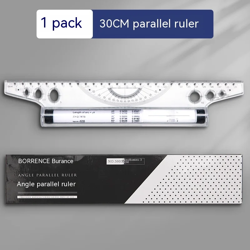 Règle parallèle Berence 30cm, conception professionnelle, Angle de dessin, Architecture, règle multifonctionnelle, outil de cercle de dessin à la main