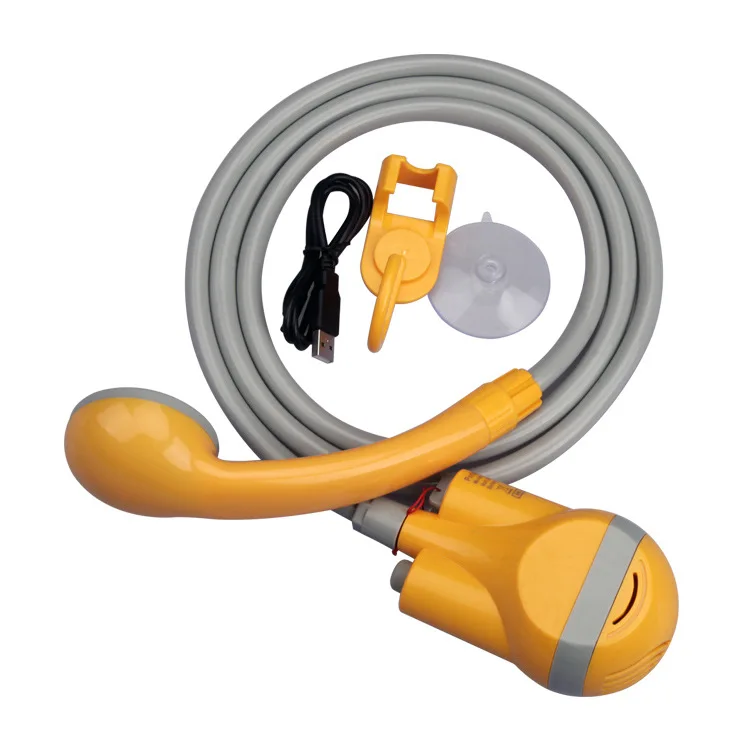 

Simple Portable Outdoor Shower Device Electric Shower Head Built-in Battery ABS Material Car-Mounted Travel Factory Direct Sale