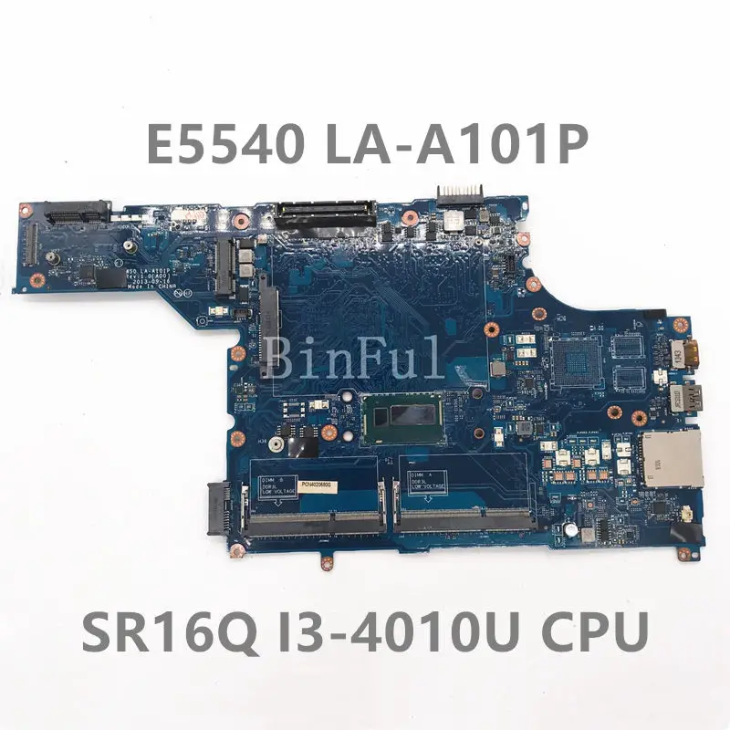 

Free Shipping High Quality Mainboard For Latitude E5540 Laptop Motherboard VAW50 LA-A101P With SR16Q I3-4010U CPU 100% Tested OK