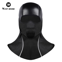 WEST BIKING Winter Cycling Facemask Keep Warm Waterproof Balaclava Cap Motorcycle Bicycle Helmet Liner Outdoor Sport Scarf Mask