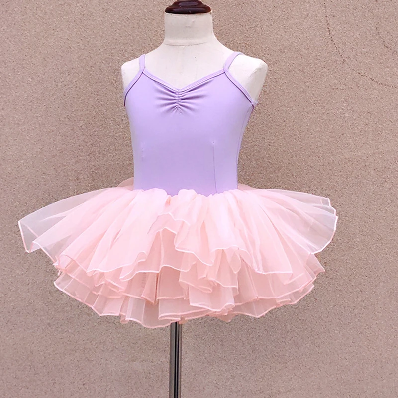 

Summer Thin Girl Dress Tutu Kids Ballet Leotards Dance Gymnastics Ballet Girls Dresses Vestidos Ballerine Children Clothing