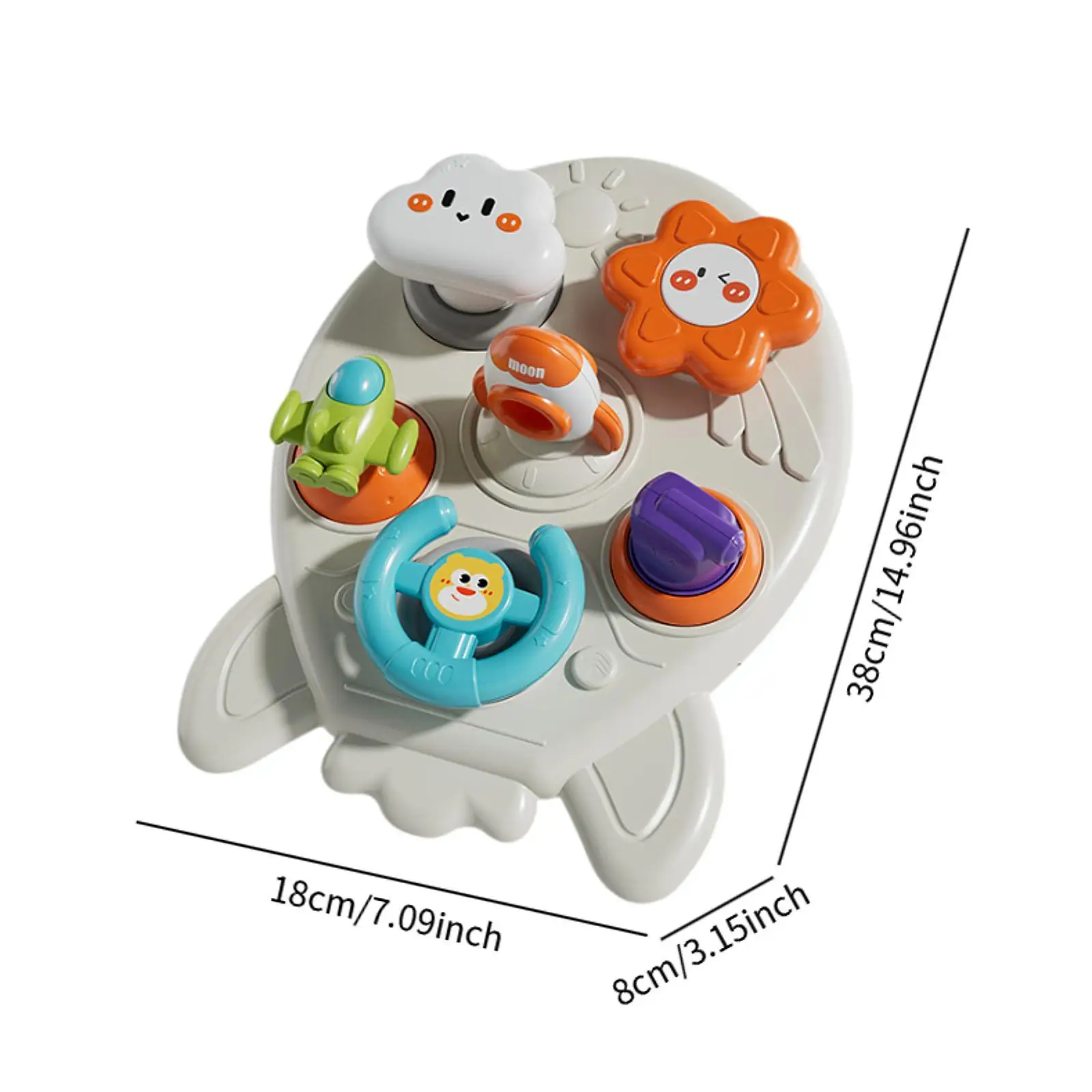 Montessori Sensory Toy Steering Wheel Montessori Sorting Rotating