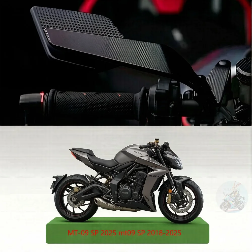 Für MT-09 SP 2025 MT-09 SP 2018-2025 Rückspiegel Motorrad Feste Flügelspiegel Stealth Verstellbare Spiegel Drehbare Seitenspiegel
