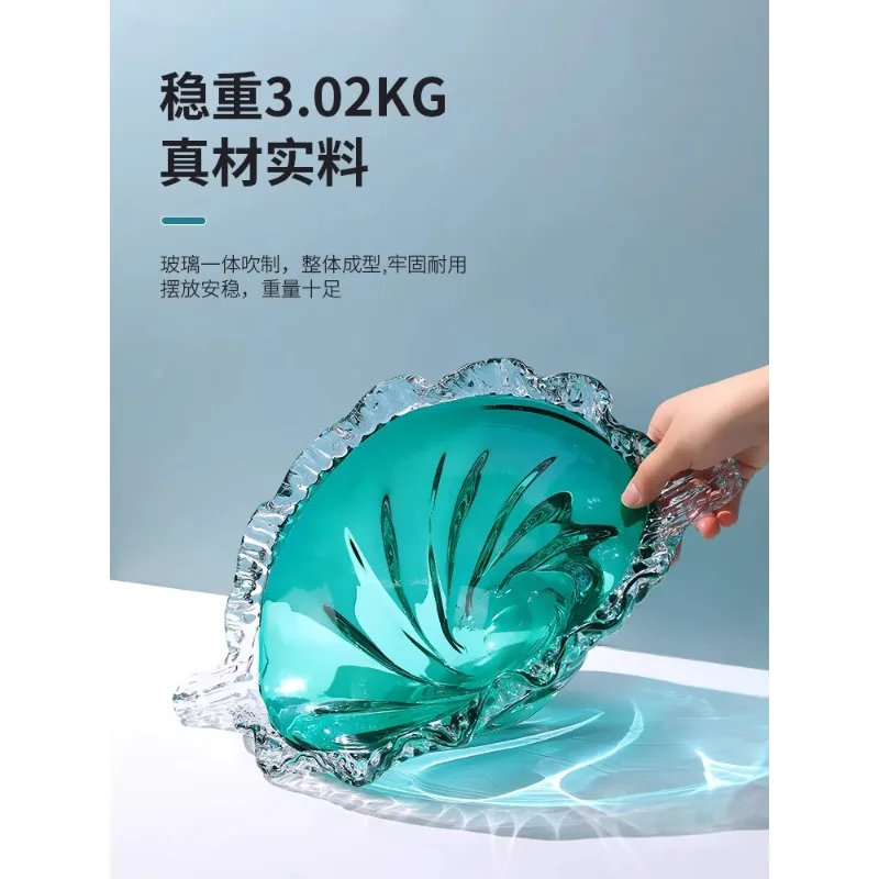 

New home living room glass fruit box light luxury ornament exquisite art Suitable for indoor use