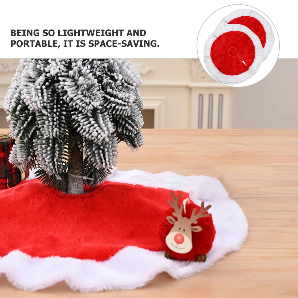 

2pcs Mini Christmas Decoration Small Xmas Lightweight Holiday Home Party Decorations Under Tree for Gift