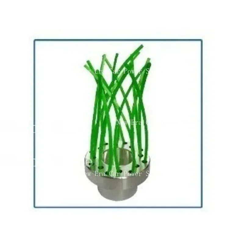 

New Aluminum Alloy Trimming Head with Green 32 Square Lawn Ropes Aluminum Alloy Porous Lawn Head