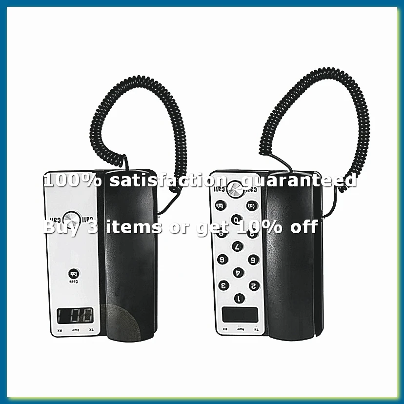 Wireless Intercom System Office Intercom Machine with LCD Screen 433MHz 3280ft Range Adjustable Volume Call Telephone-WDL