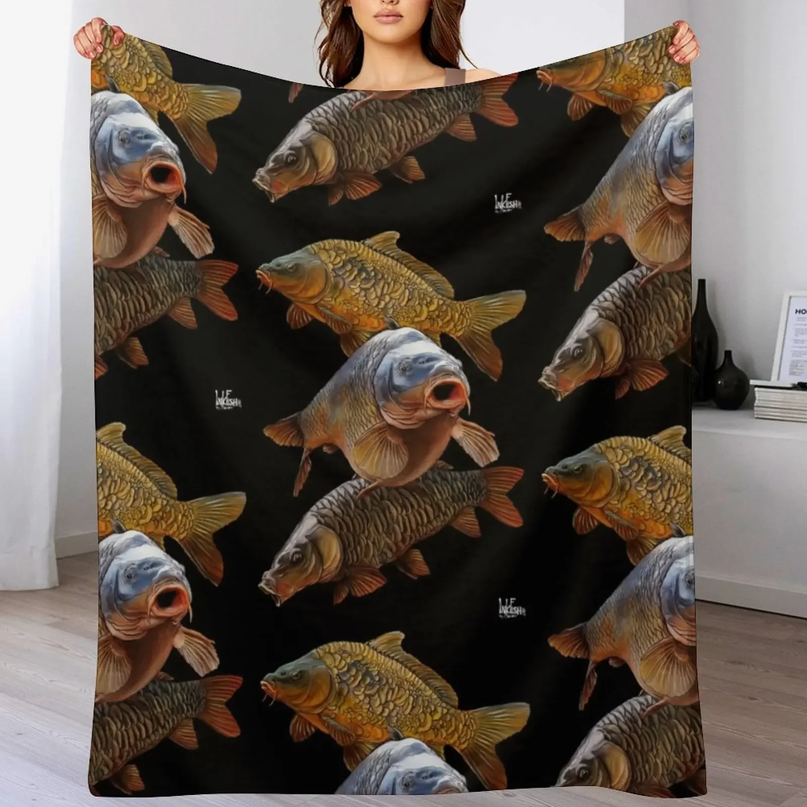 Carp gang 1 Throw Blanket Thin Single Decorative Sofa Moving Blankets